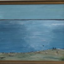 Sommer aften på strand